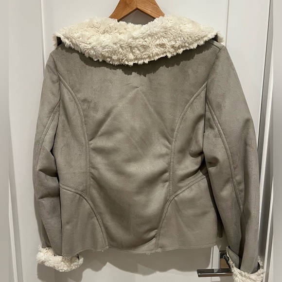 Hive & Honey Jacket tan beige gray size Large L - Picture 8 of 11